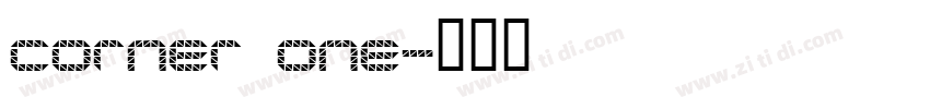 corner one字体转换